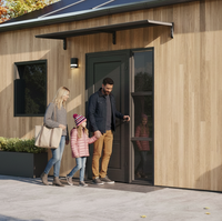 MODERN sisäänkäyntikatto, L260 x D85 x H27,5 cm, musta