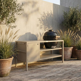 UMAMI Ulkokeittiö Moduuli 3 + musta kamado NORDIC FLAME, beige