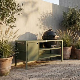 UMAMI Ulkokeittiö Moduuli 3 + musta kamado NORDIC FLAME, vihreä