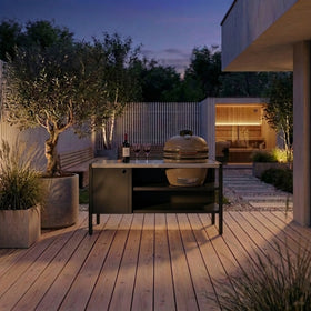 UMAMI Modul 3, svart / rostfri + beige kamado NORDIC FLAME