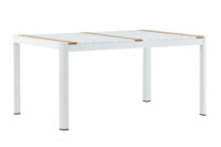 Togo ruokapöytä 150*90 - valkoinen / tiikki