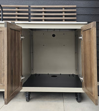 Gastro ulkokeittiön allasmoduuli ritiläselkänojalla