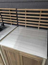 Gastro ulkokeittiömoduuli ritiläselkänojalla