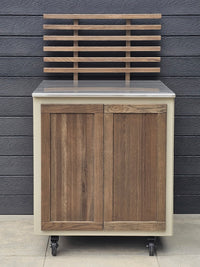 Gastro ulkokeittiömoduuli ritiläselkänojalla