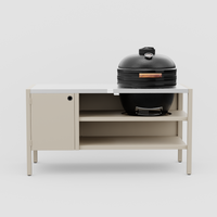 UMAMI Moduuli 3, beige / ruostumaton teräs + musta kamado NORDIC FLAME 