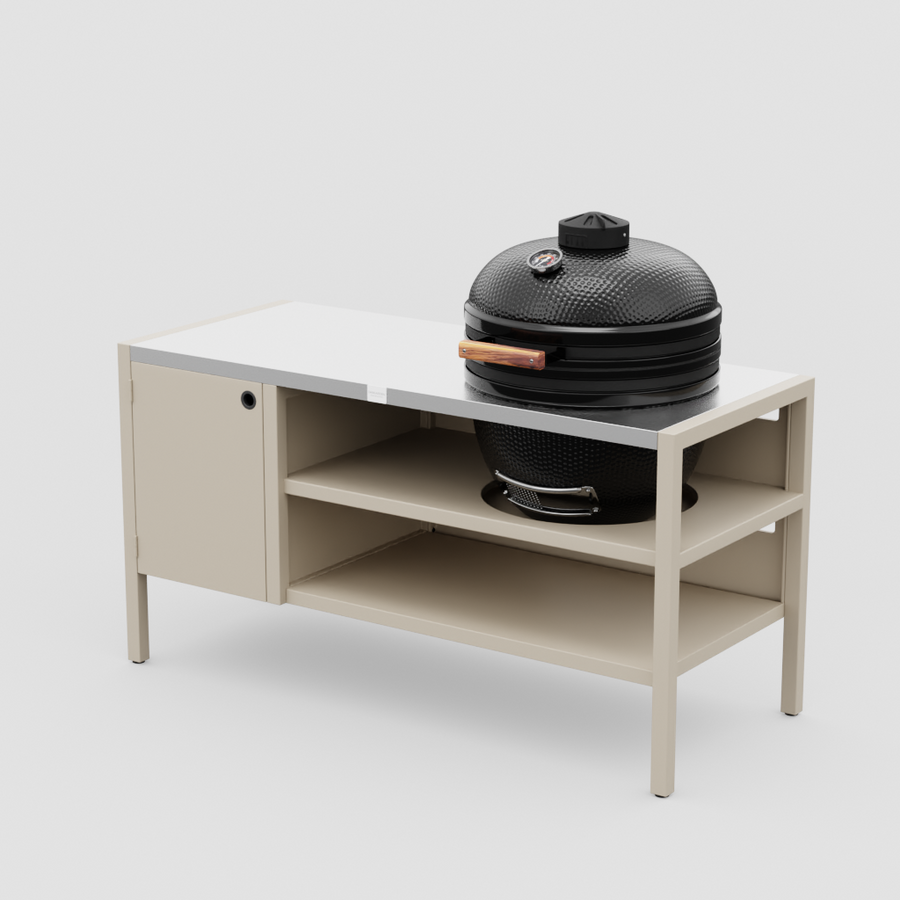 UMAMI Moduuli 3, beige / ruostumaton teräs + musta kamado NORDIC FLAME 