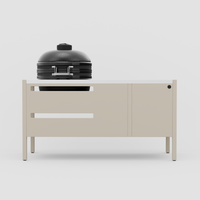 UMAMI Moduuli 3, beige / ruostumaton teräs + musta kamado NORDIC FLAME 