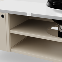 UMAMI moduuli 3, beige / ruostumaton teräs + musta pallogrilli NORDIC FLAME 