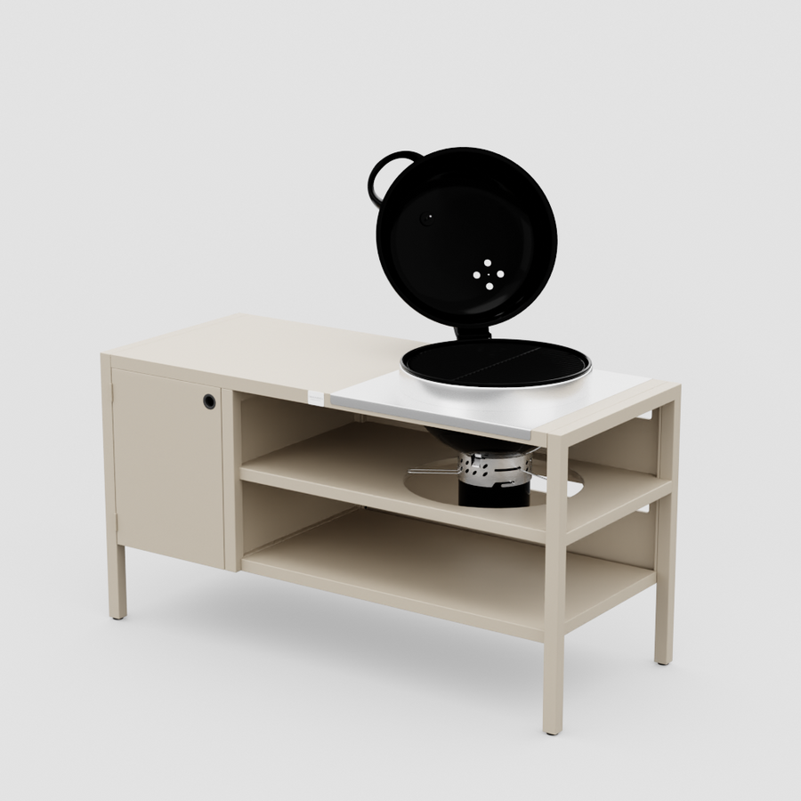 UMAMI moduuli 3, beige + musta pallogrilli NORDIC FLAME 
