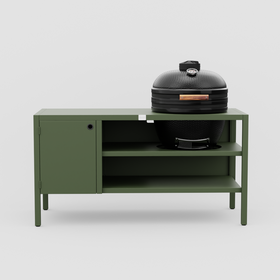 UMAMI Ulkokeittiö Moduuli 3 + musta kamado NORDIC FLAME, vihreä