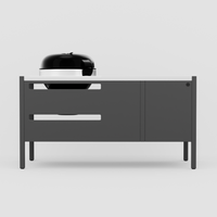 UMAMI moduuli 3, musta / ruostumaton teräs + musta pallogrilli NORDIC FLAME 