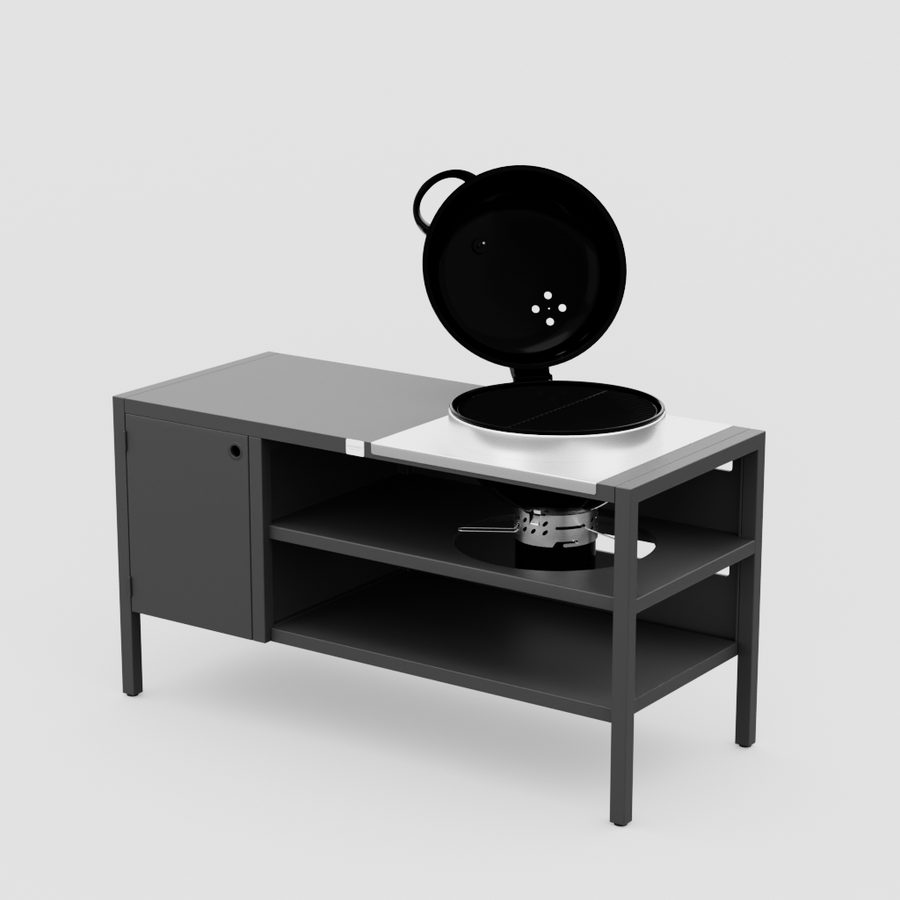 UMAMI moduuli 3, musta + musta pallogrilli NORDIC FLAME 