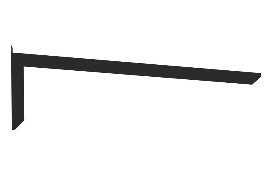 MODERN sisäänkäyntikatokset, L260 x S85 x K27,5 cm, musta